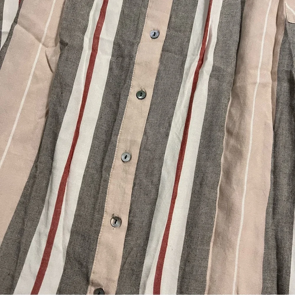 O’Neill Striped Midi Skirt with Button Front Size Large - Picture 8 of 13